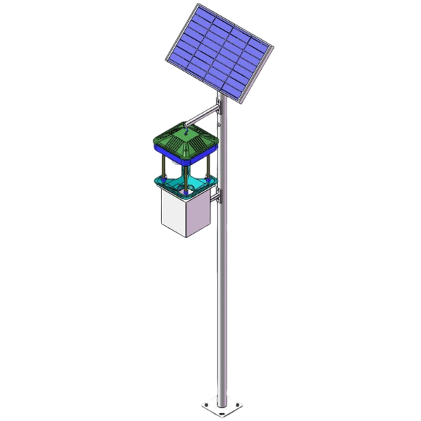 Trampa solar para insectos con succión de viento para el control de plagas IoT