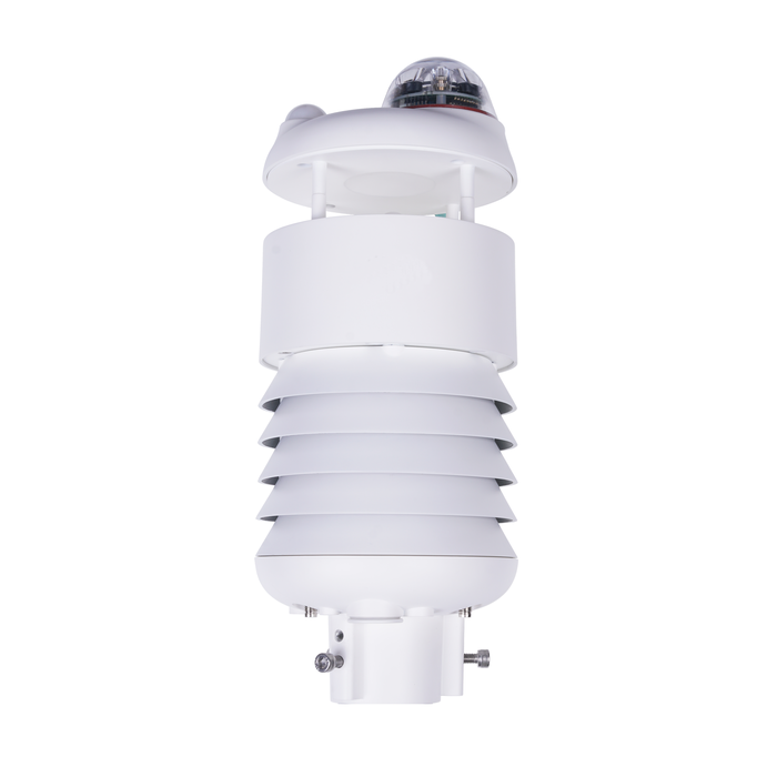 Sensor meteorológico compacto 7 en 1 | Sensor meteorológico ultrasónico con radiación solar, lluvia y RS485 / SDI-12